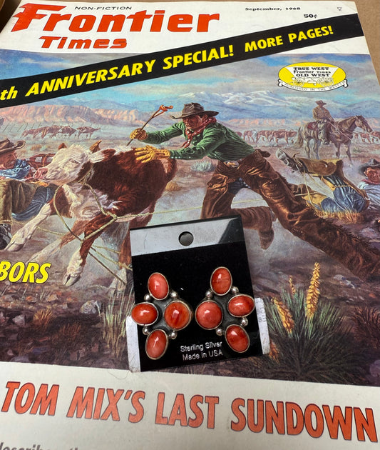 Genuine Half Cluster Earring