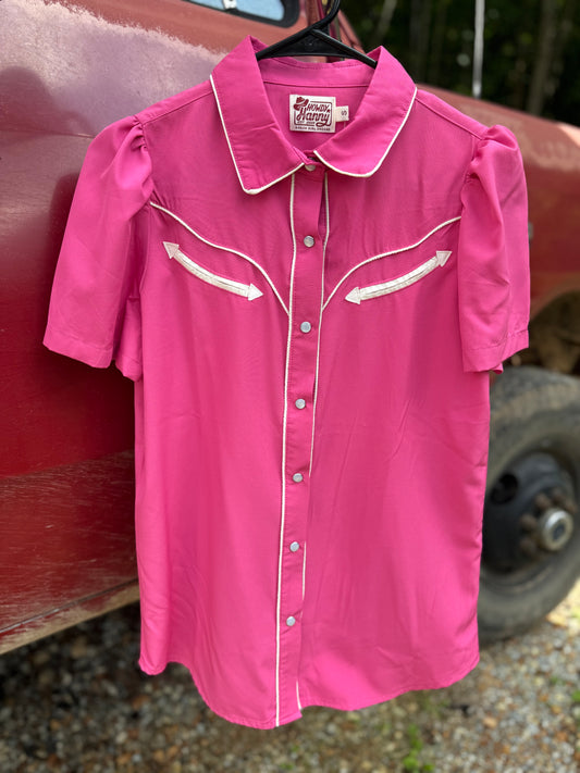 Giddy Up Button Up {Pony Pink}