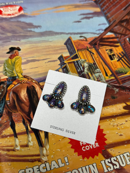 Purple Mojave Earring