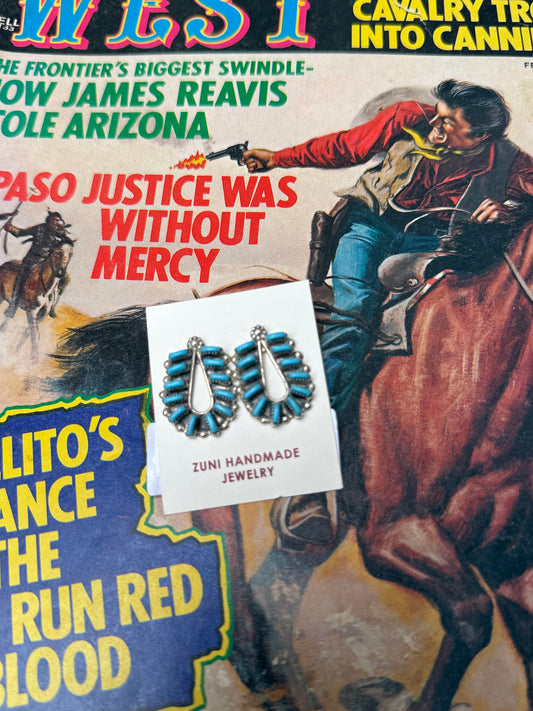 Zuni Horseshoe Shaped Stud