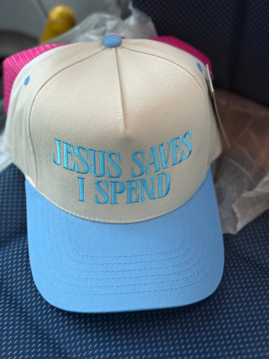 Jesus Saves I Spend Hat