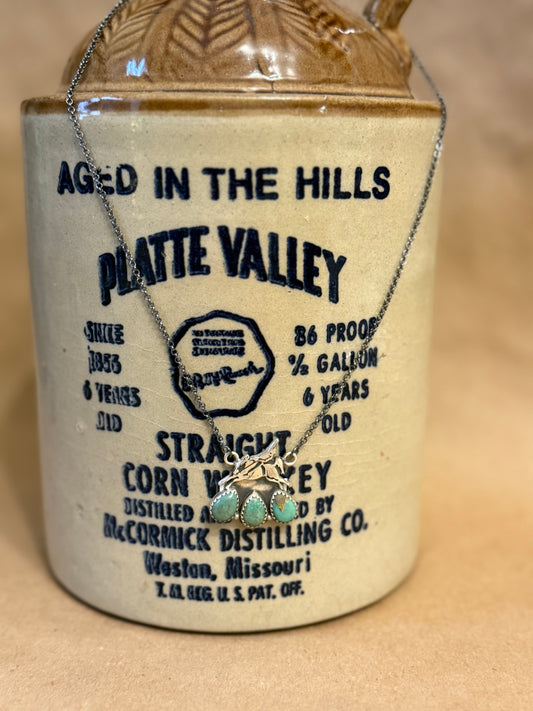 Bronc Rider Necklace w Kingman