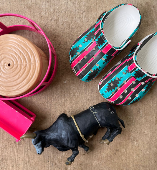 Kids Throwback Aztec Rubber Shoes