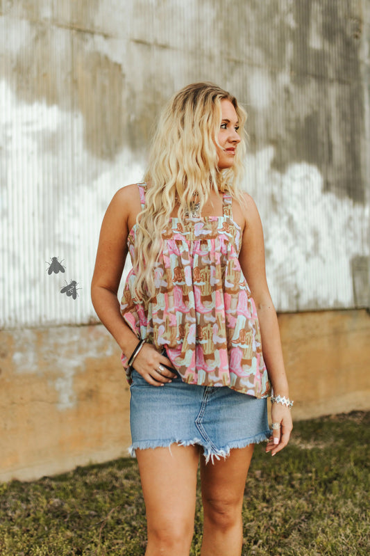 Rodeo Ruffles Flowy Top