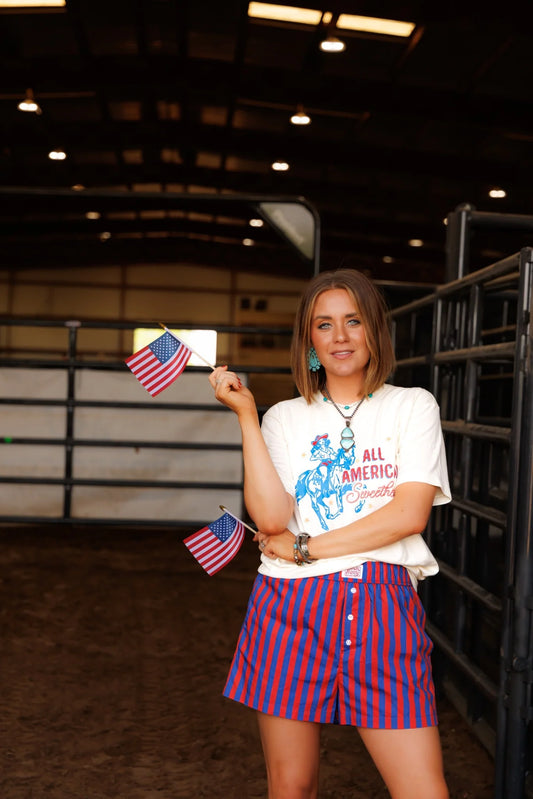 Red & Blue Boxer Short