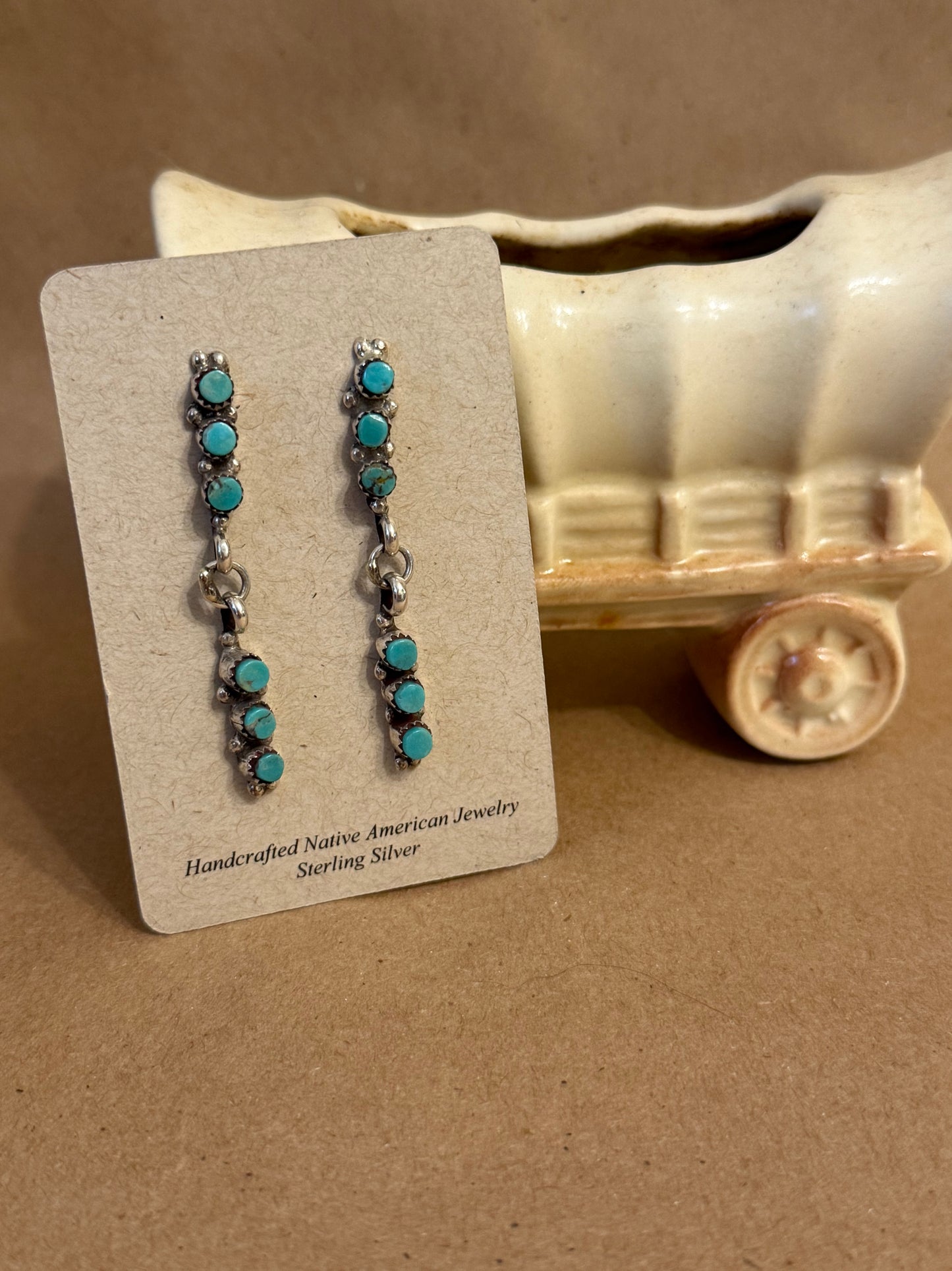Zuni Turq Drop Earrings