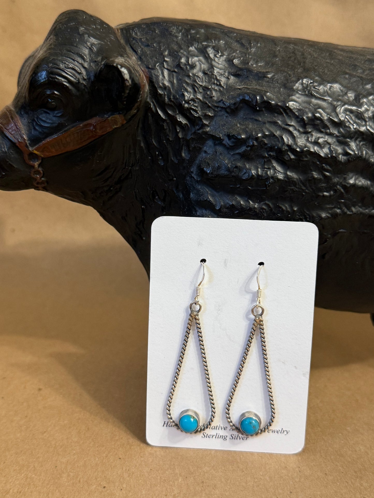 Rope Turquoise Earrings