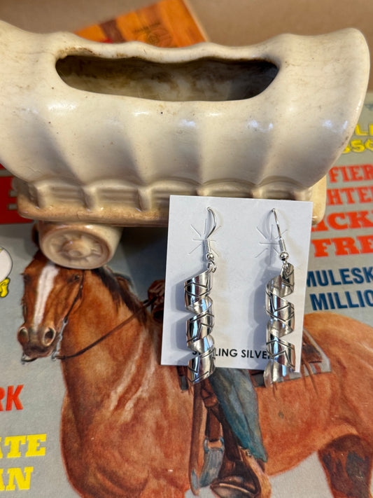 Sterling Spiral Earrings