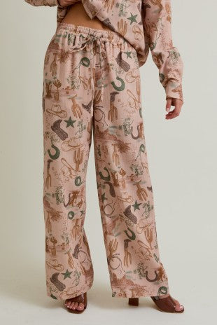 Howdy Lined Linen Pants