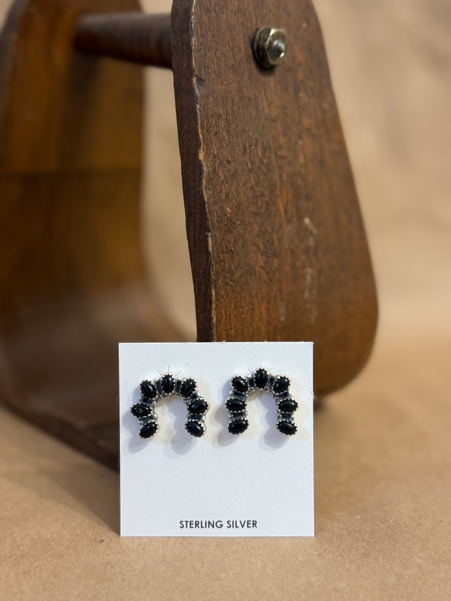 SS Black Onyx Earrings