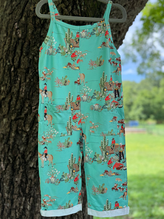Teal Western Jumpsuit