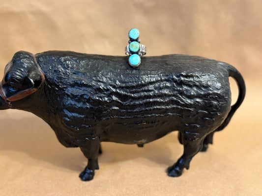 Multi Stone Sterling Ring size 9