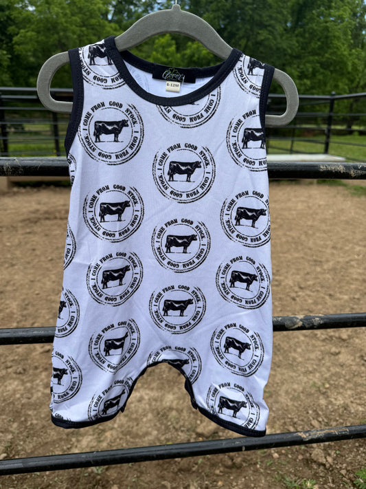 I Come From Good Stock Romper