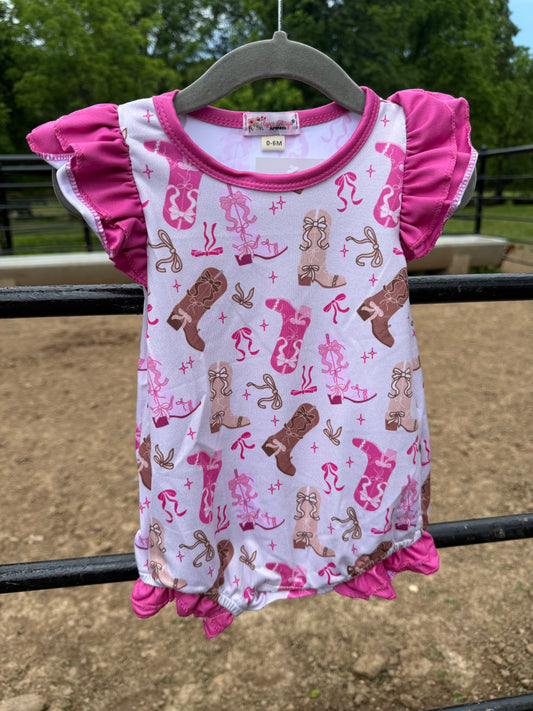 Boots & Bows Romper