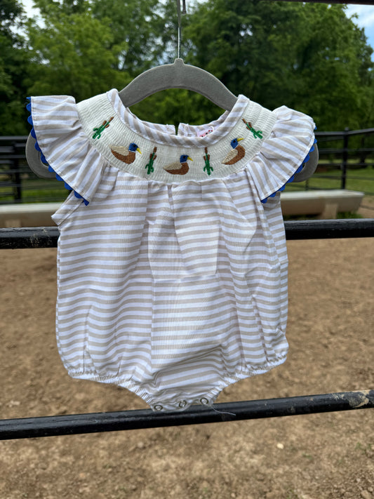 Mallard Smocked Romper