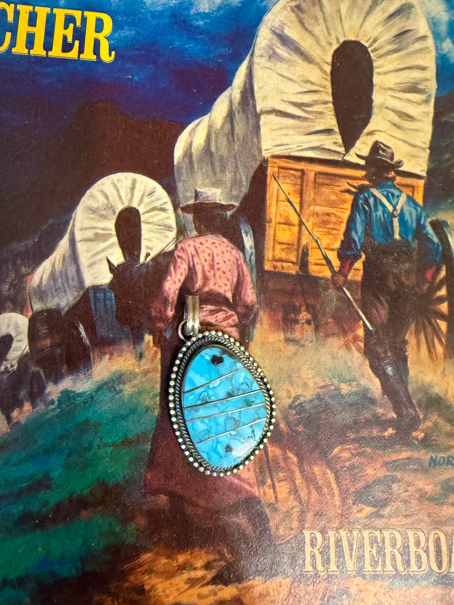 Kingman Inlay Pendant