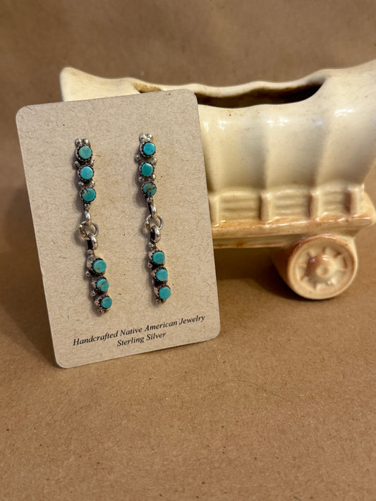 Zuni Turq Drop Earrings