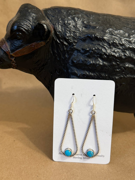 Rope Turquoise Earrings