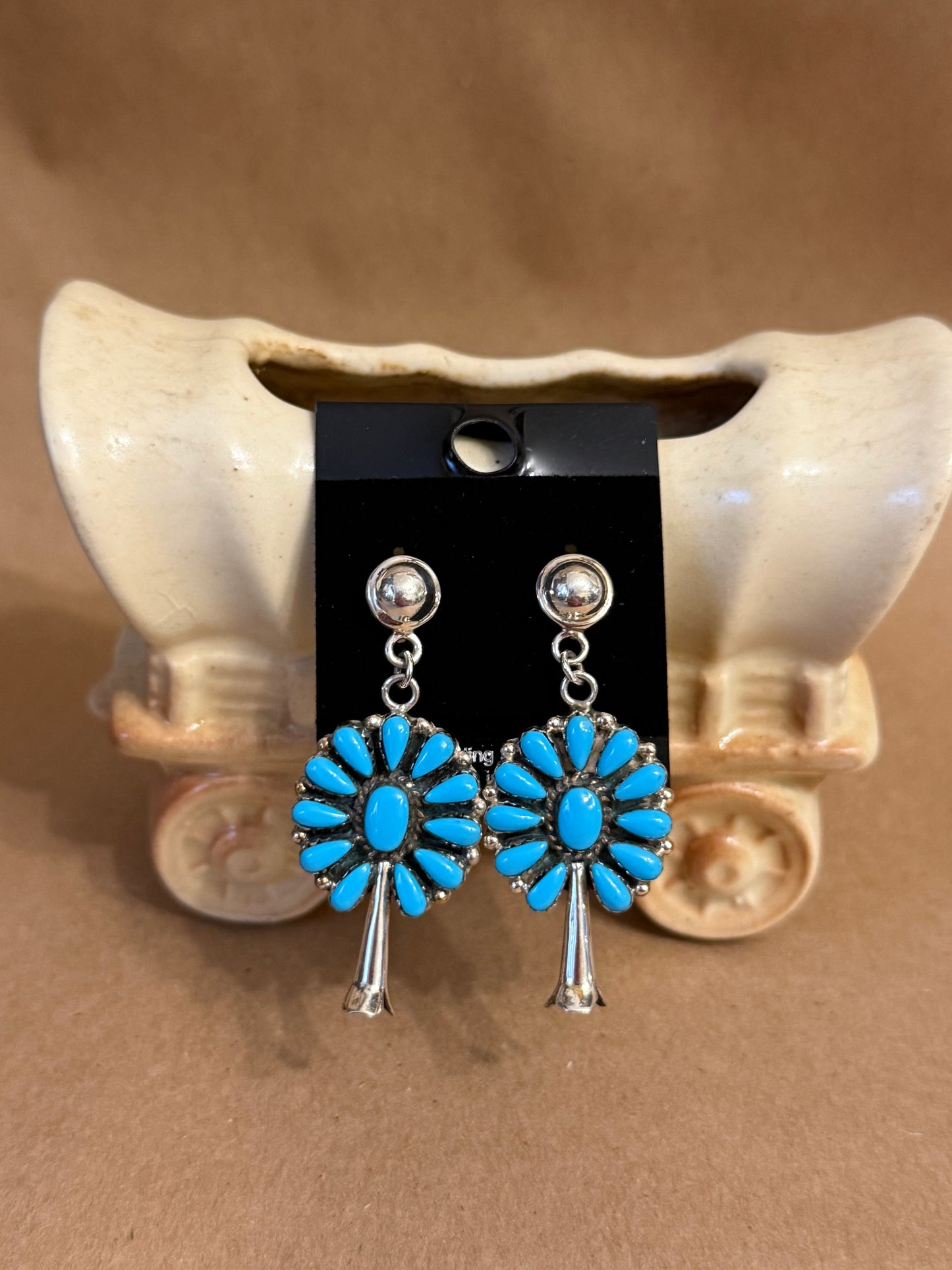Turquoise Blossom Earrings