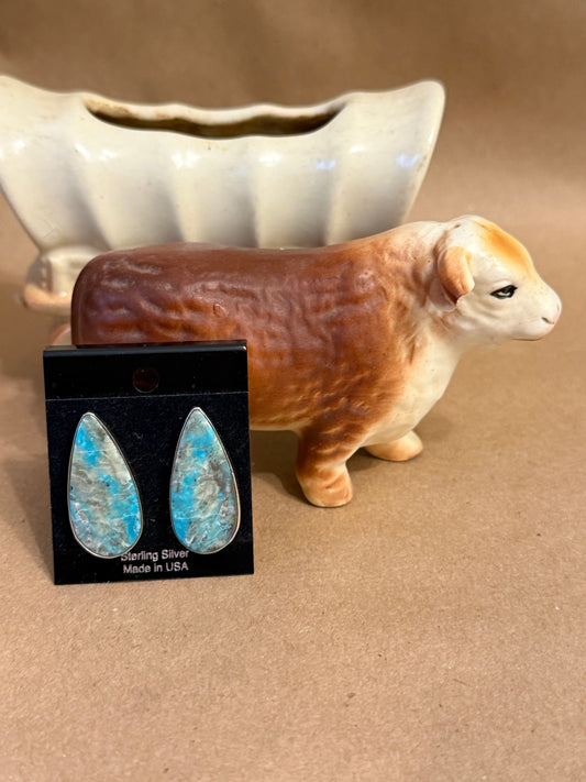 Teardrop Slab Earrings