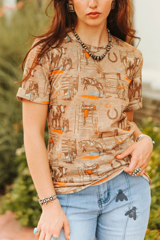 Sunset Ranch Top